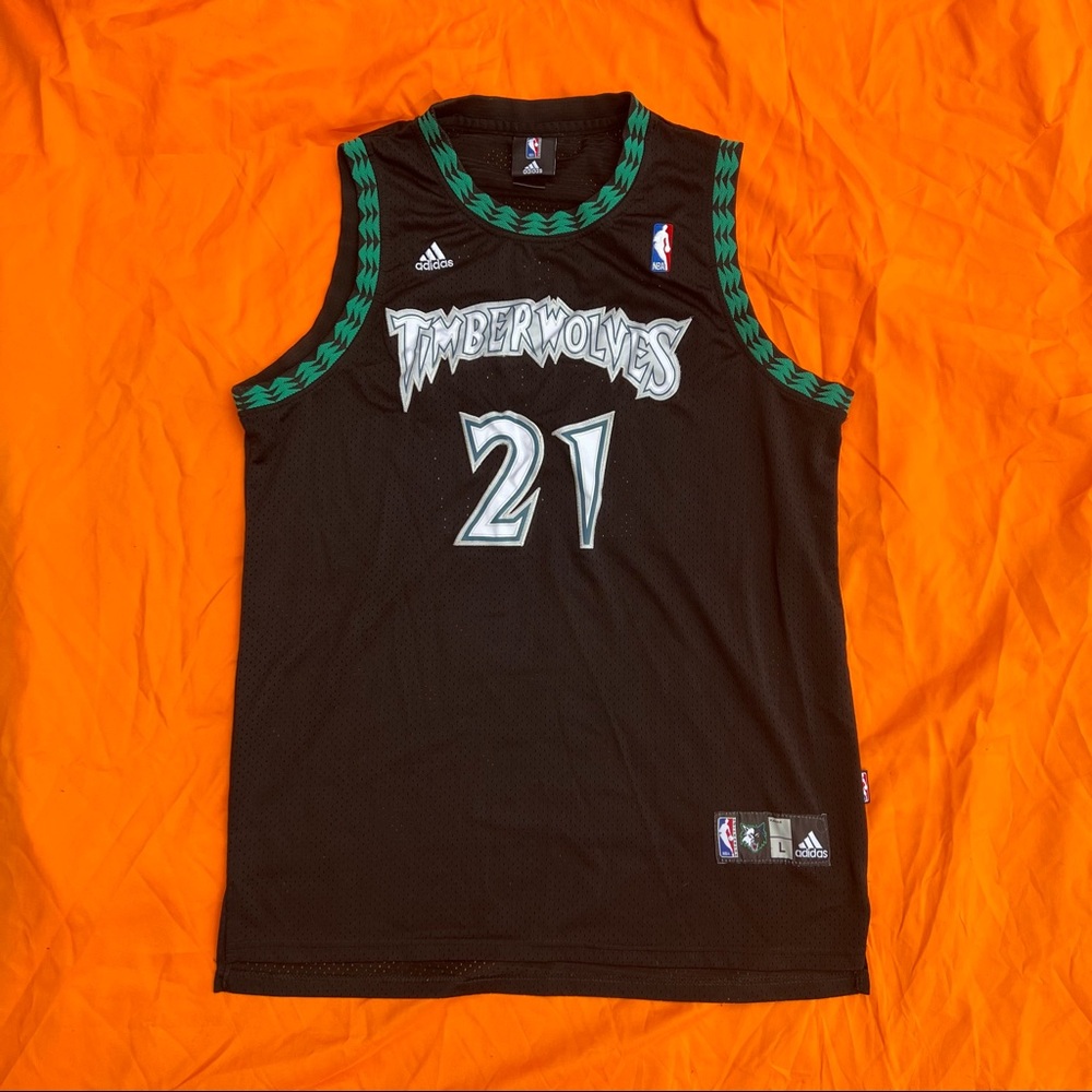 Y2K Adidas Minnesota Timberwolves Kevin Garnett NBA basketball jersey